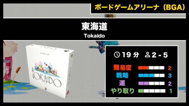 『東海道(BGA)』の遊び方・魅力をご紹介!