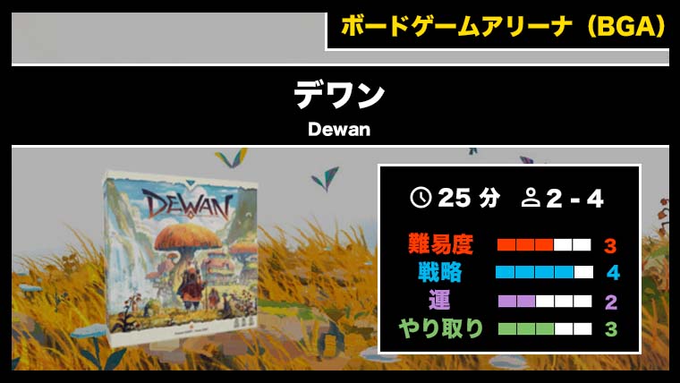 『デワン（BGA）』の遊び方・魅力をご紹介！